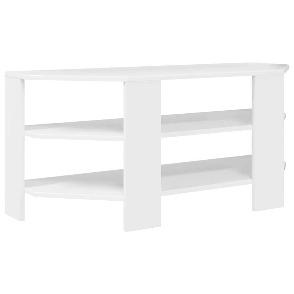 MobileTVAngolare Bianco ad Alto Lucido 102x40,5x45cm