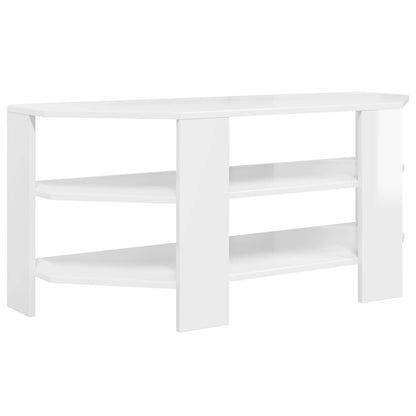 MobileTVAngolare Bianco ad Alto Lucido 102x40,5x45cm