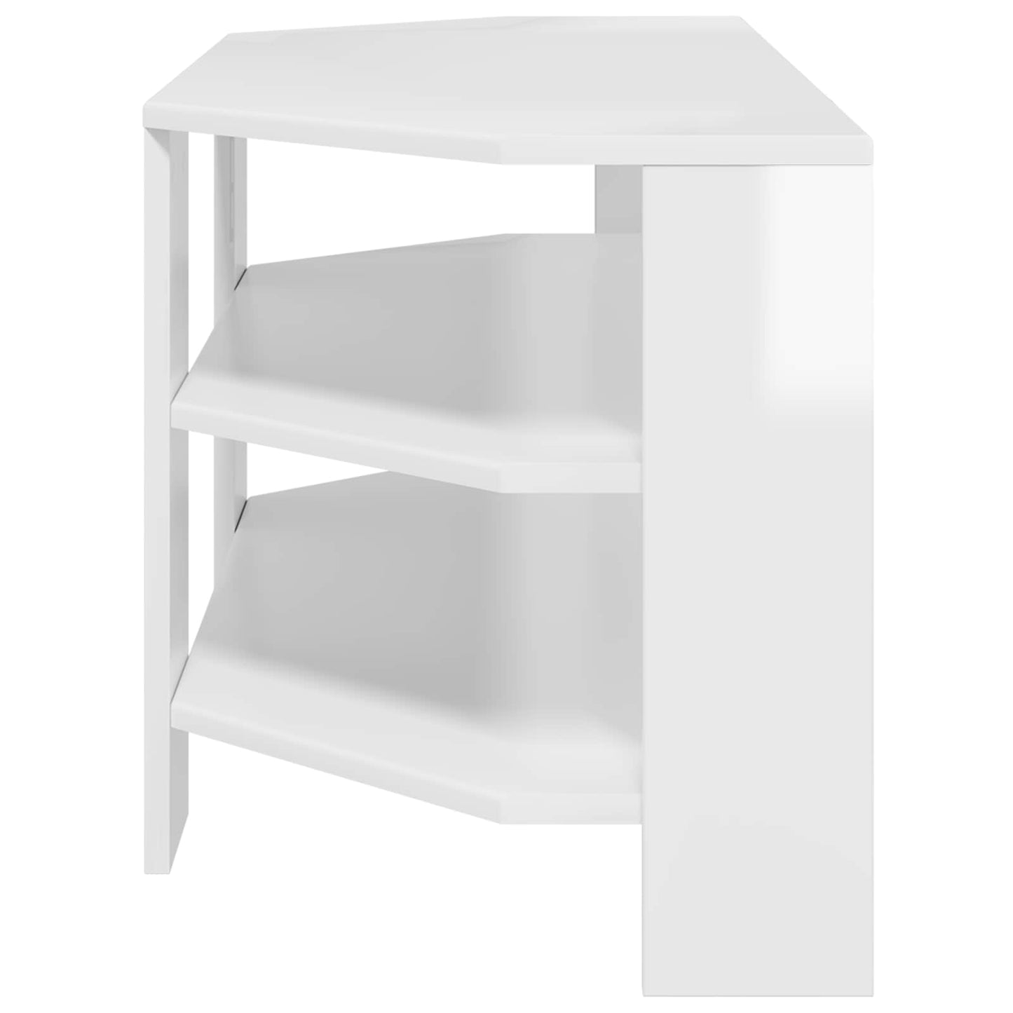 MobileTVAngolare Bianco ad Alto Lucido 102x40,5x45cm