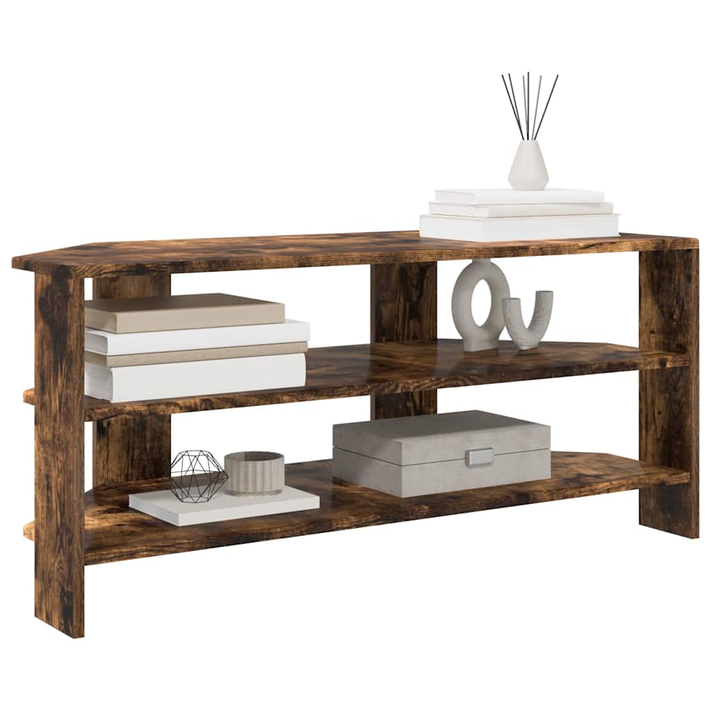 MobileTVAngolare Rovere fumé 102x40,5x45cm Legno multistrato | homemem39