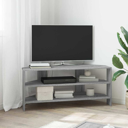 MobileTVAngolare Grigio Sonoma 102x40,5x45cm Legno multistrato | homemem39