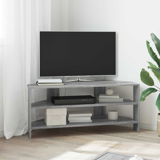 MobileTVAngolare Grigio Sonoma 102x40,5x45cm Legno multistrato