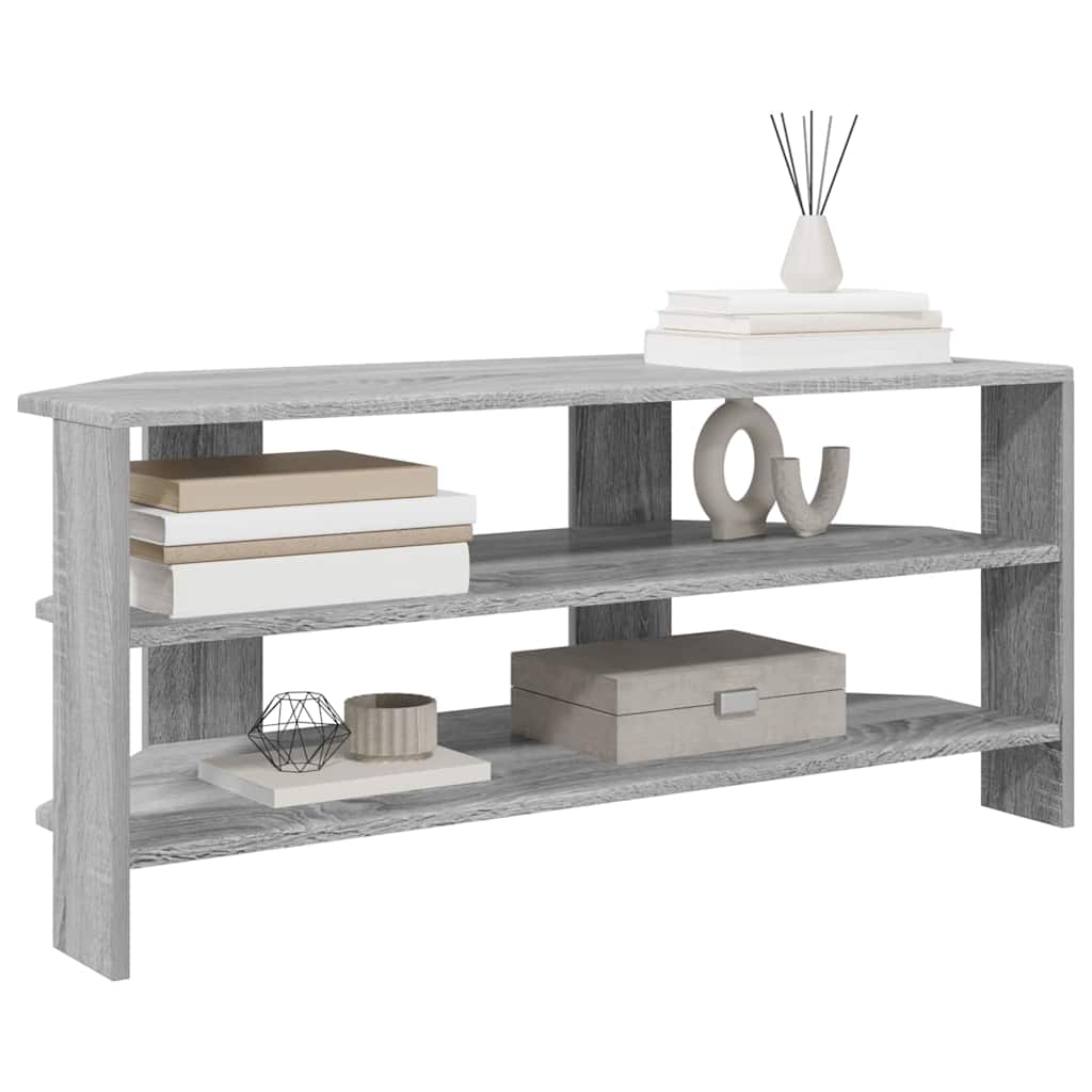MobileTVAngolare Grigio Sonoma 102x40,5x45cm Legno multistrato | homemem39
