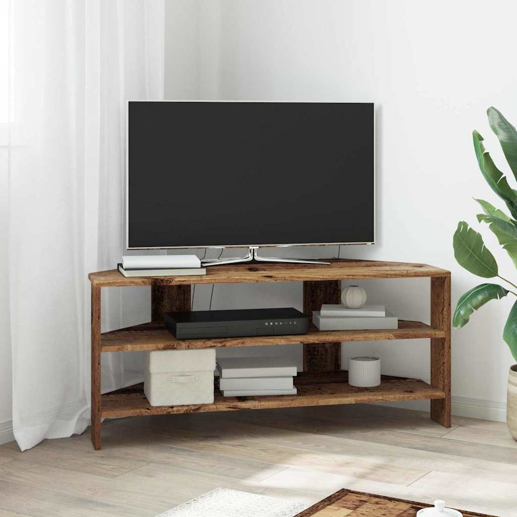 MobileTVAngolare Legno vecchio 102x40,5x45cm Legno multistrato | homemem39