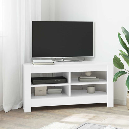 MobileTVAngolare 102 x 40,5 x 45 cm Bianco Legno ingegnerizzato
