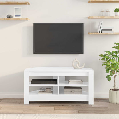 MobileTVAngolare 102 x 40,5 x 45 cm Bianco Legno ingegnerizzato
