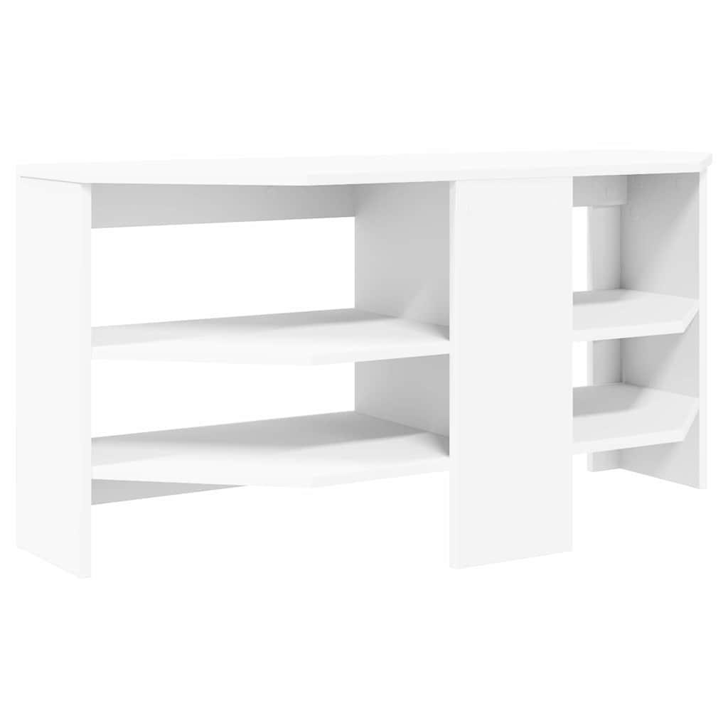 MobileTVAngolare Bianco 102 x 40,5 x 45 cm Legno multistrato
