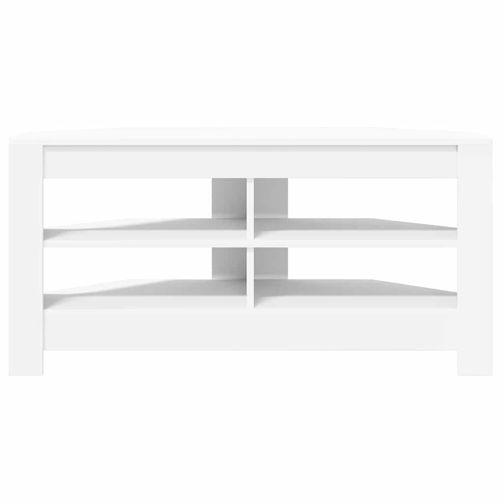MobileTVAngolare Bianco 102 x 40,5 x 45 cm Legno multistrato