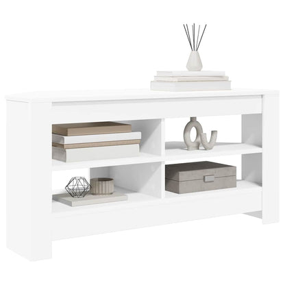 MobileTVAngolare Bianco 102 x 40,5 x 45 cm Legno multistrato