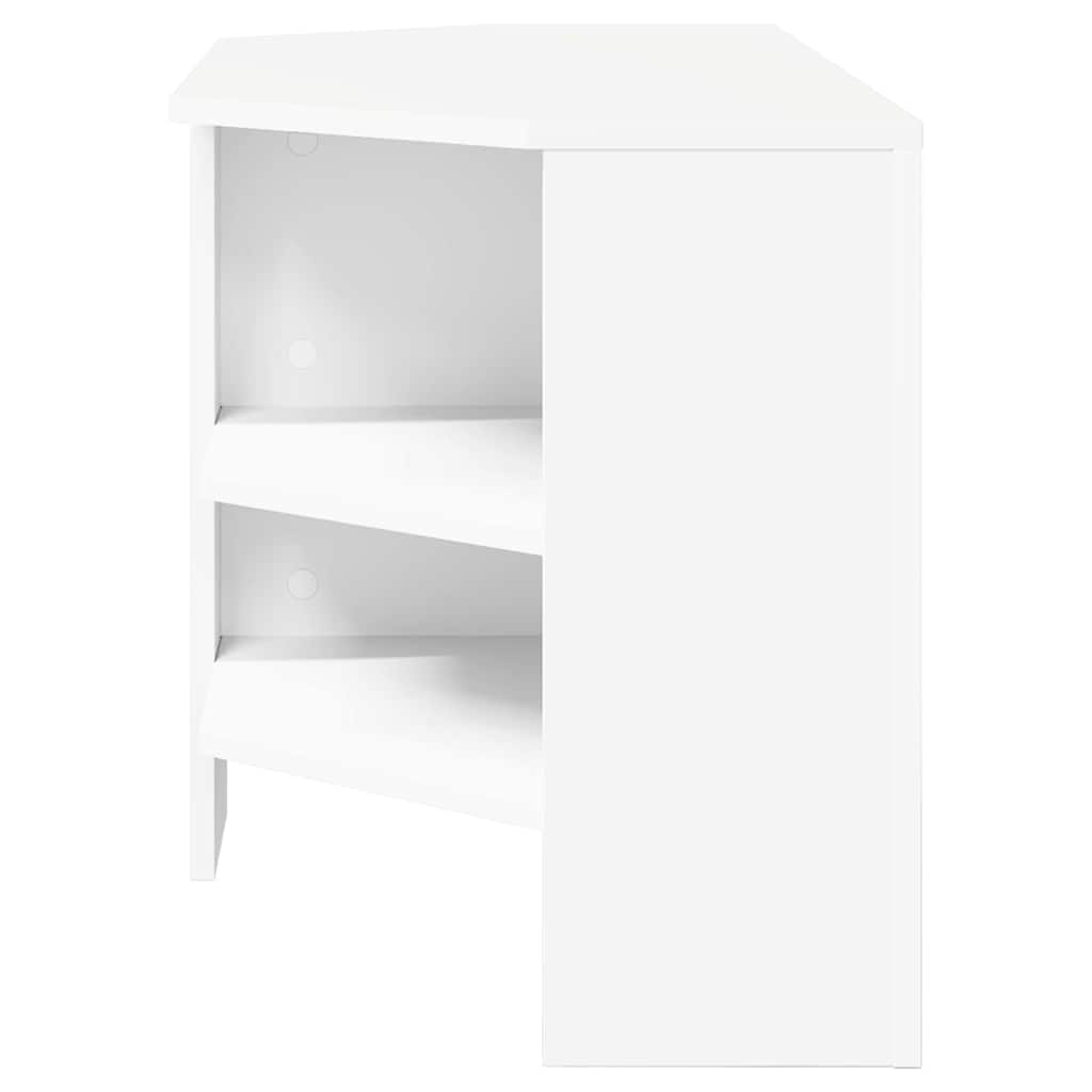 MobileTVAngolare Bianco 102 x 40,5 x 45 cm Legno multistrato