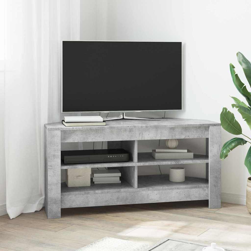 MobileTVAngolare 102 x 40,5 x 45 cm Grigio cemento