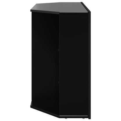 Mobile TV LED Angolare 100x40x68cm Nero Legno ingegnerizzato | homemem39