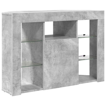 Mobile TV LED Angolare 100x40x68cm Grigio cemento | homemem39