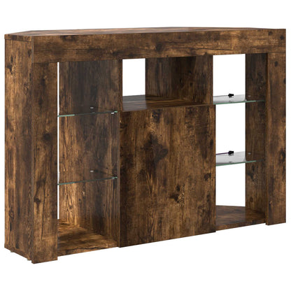 Mobile TV LED Angolare 100x40x68cm Rovere fumé | homemem39