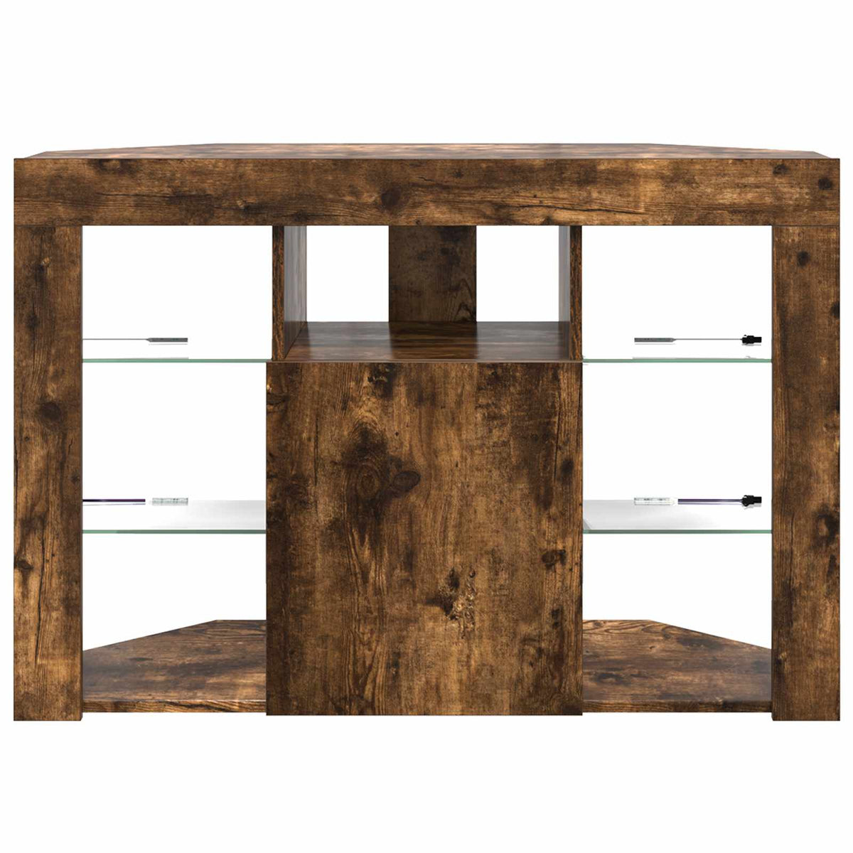 Mobile TV LED Angolare 100x40x68cm Rovere fumé | homemem39