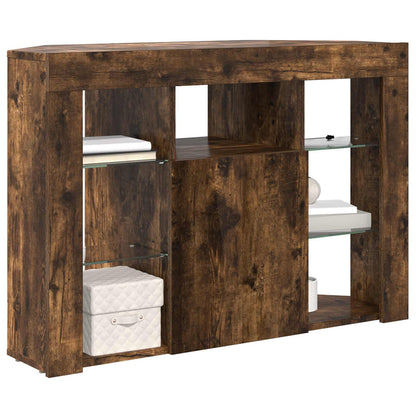 Mobile TV LED Angolare 100x40x68cm Rovere fumé