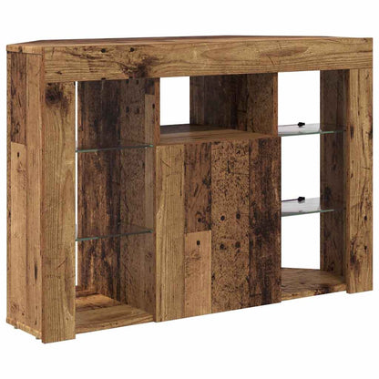 Mobile TV LED Angolare 100x40x68cm Legno vecchio | homemem39