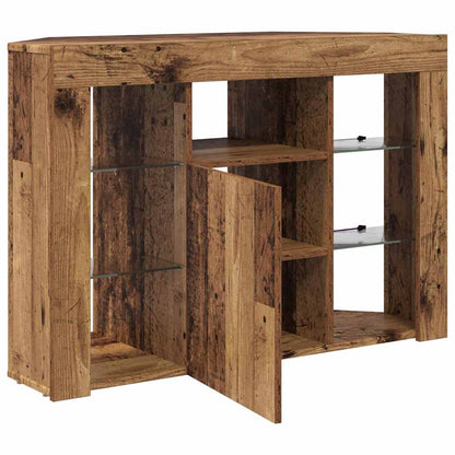 Mobile TV LED Angolare 100x40x68cm Legno vecchio | homemem39