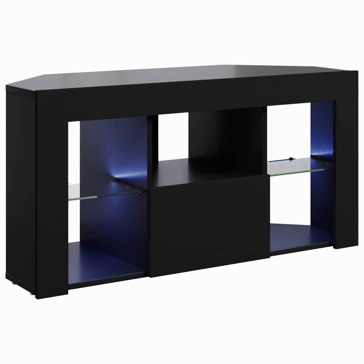 Mobile TV LED Angolare 100 x 40 x 50 cm Nero | homemem39