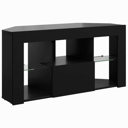 Mobile TV LED Angolare 100 x 40 x 50 cm Nero | homemem39