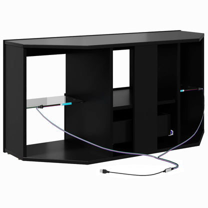 Mobile TV LED Angolare 100 x 40 x 50 cm Nero | homemem39