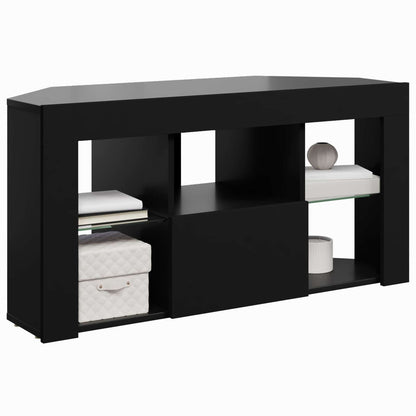 Mobile TV LED Angolare 100 x 40 x 50 cm Nero | homemem39