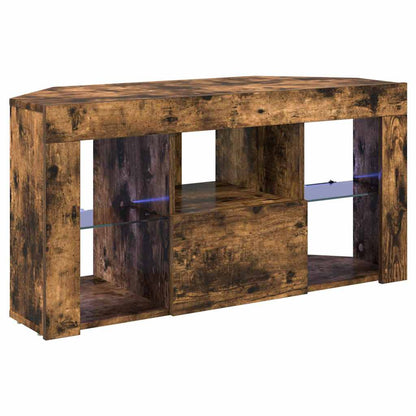 Mobile TV LED Angolare 100 x 40 x 50 cm Rovere fumé | homemem39