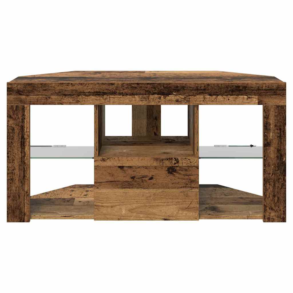 Mobile TV LED Angolare 100 x 40 x 50 cm Legno vecchio | homemem39