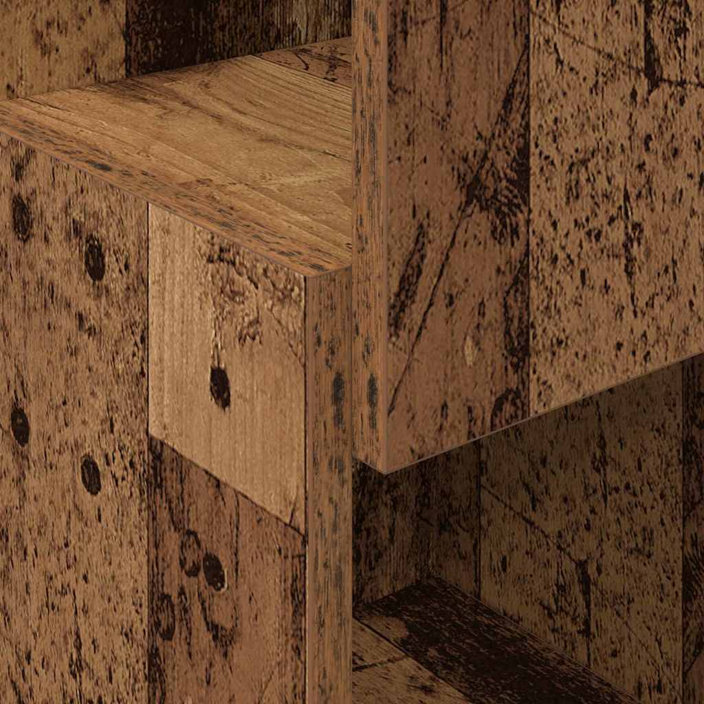 Mobile angolare 25,5x25x80cm Legno ingegnerizzato Legno vecchio | homemem39
