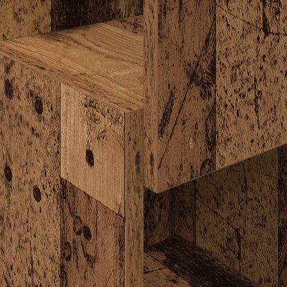 Mobile angolare 25,5x25x80cm Legno ingegnerizzato Legno vecchio | homemem39