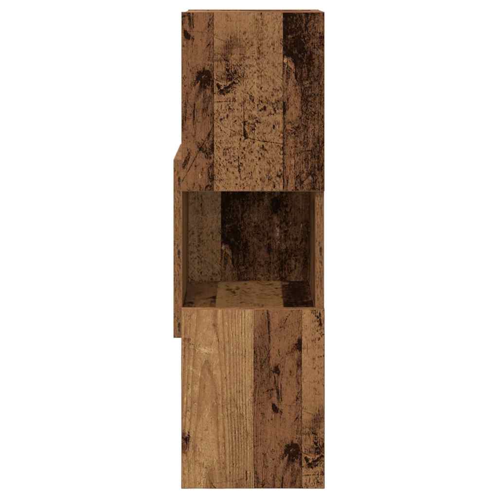 Mobile angolare 25,5x25x80cm Legno ingegnerizzato Legno vecchio | homemem39