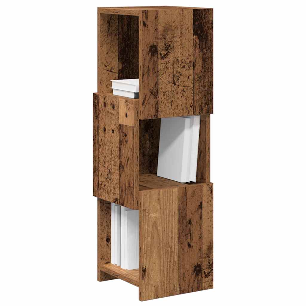 Mobile angolare 25,5x25x80cm Legno ingegnerizzato Legno vecchio | homemem39