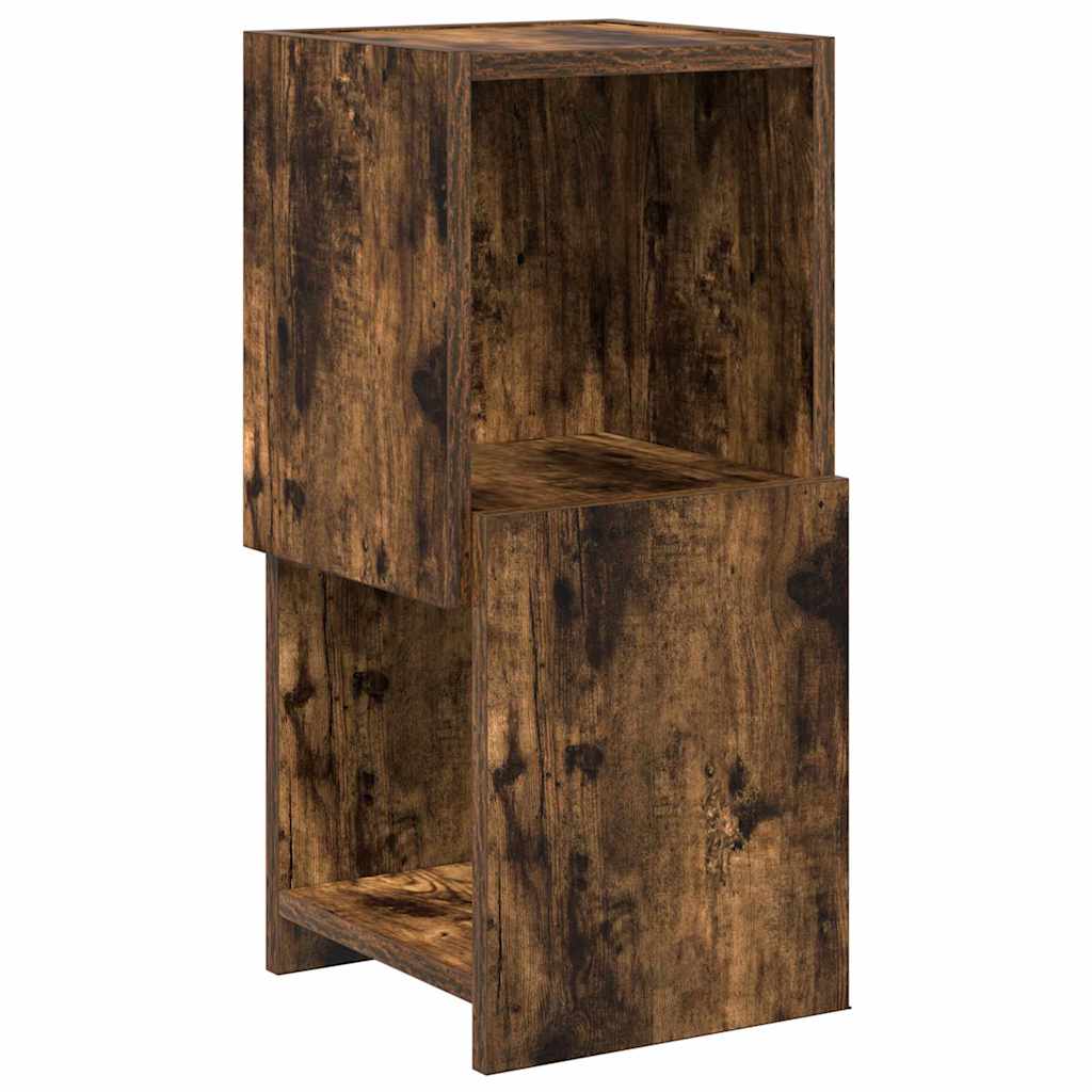 Mobile angolare 25,5x25x55cm Legno ingegnerizzato Rovere fumé - homemem39