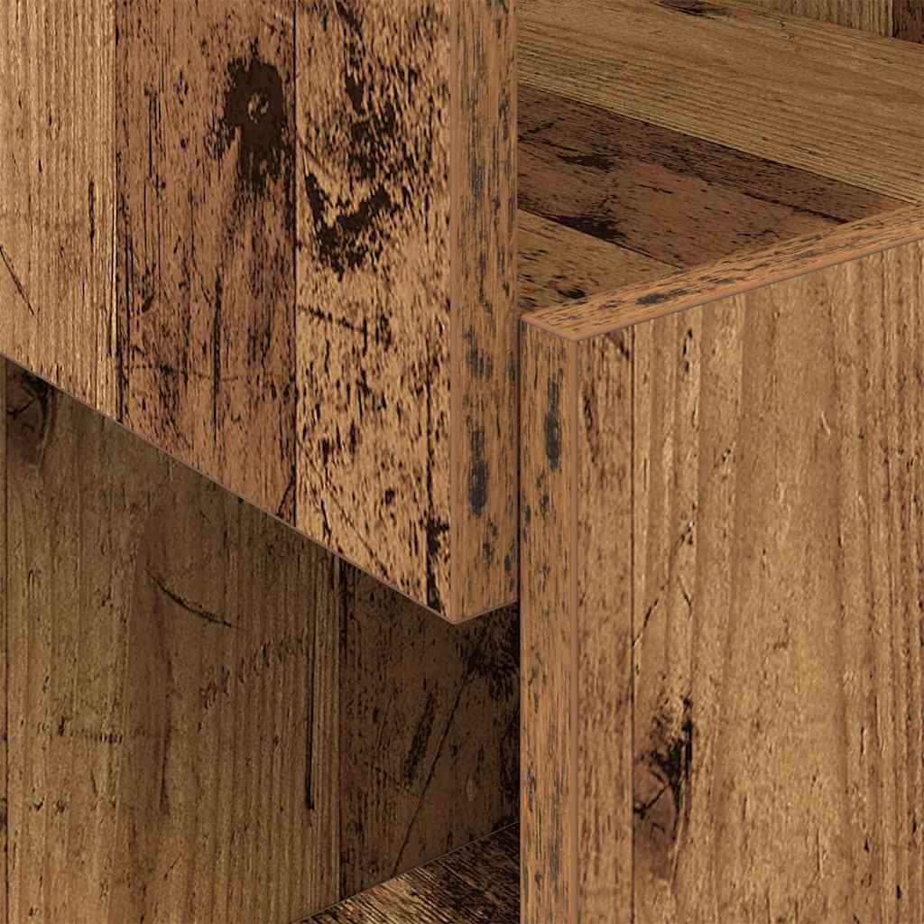 Mobile angolare 25,5x25x55cm Legno ingegnerizzato Legno vecchio | homemem39