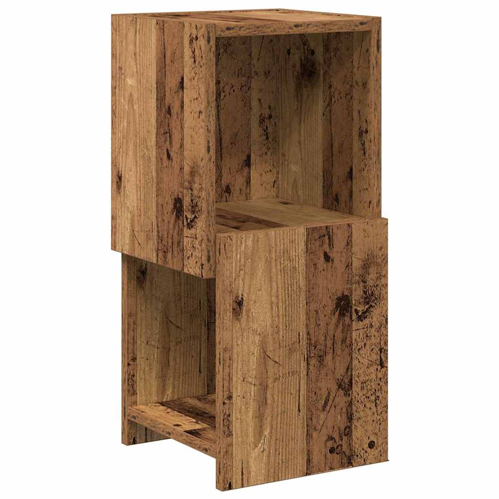 Mobile angolare 25,5x25x55cm Legno ingegnerizzato Legno vecchio | homemem39