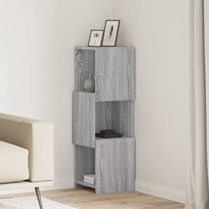 Mobile angolare 30,5x30x95cm Legno ingegnerizzato Grigio Sonoma - homemem39