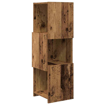 Mobile angolare 30,5x30x95cm Legno ingegnerizzato Legno vecchio | homemem39