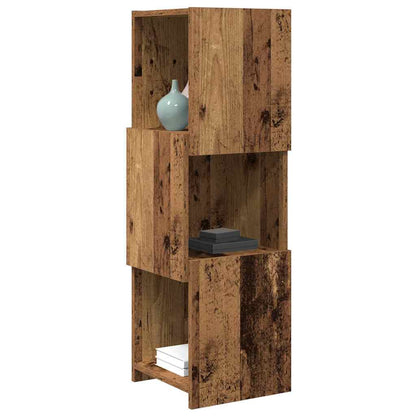 Mobile angolare 30,5x30x95cm Legno ingegnerizzato Legno vecchio | homemem39