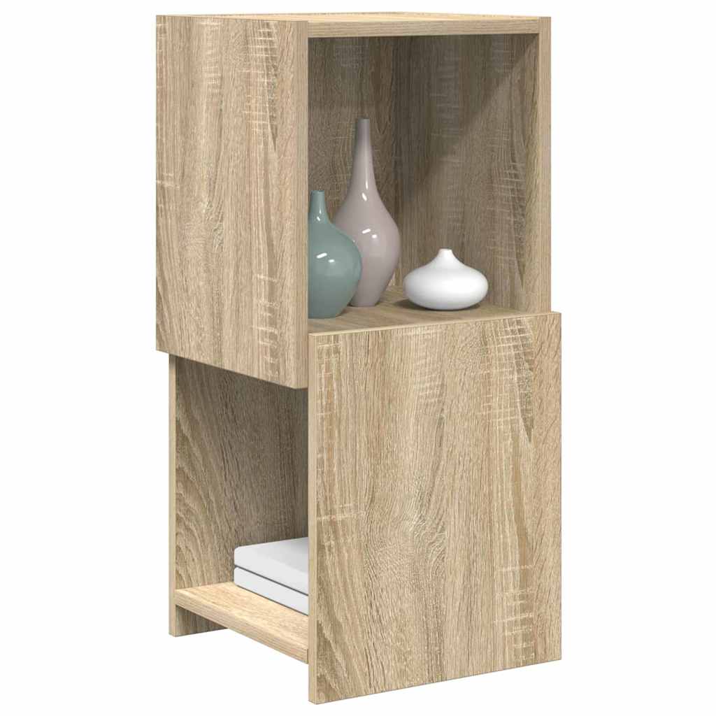Mobile angolare 30,5x30x65cm Legno ingegnerizzato Rovere Sonoma - homemem39