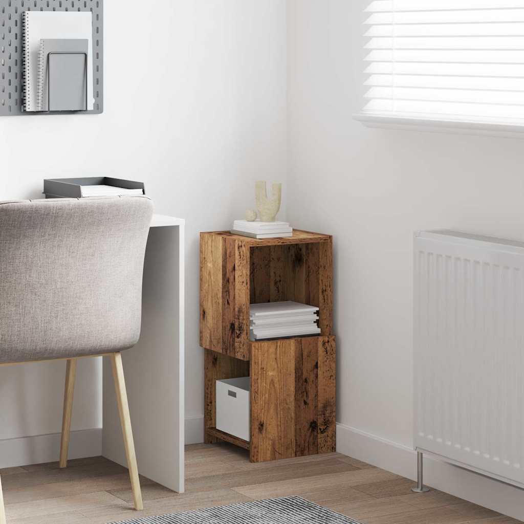 Mobile angolare 30,5x30x65cm Legno ingegnerizzato Legno vecchio | homemem39