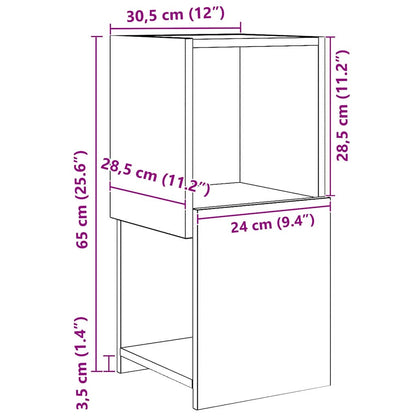 Mobile angolare 30,5x30x65cm Legno ingegnerizzato