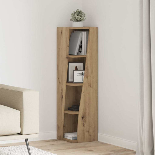 Mobile angolare Rovere artigianale 27,5x27x102cm | homemem39