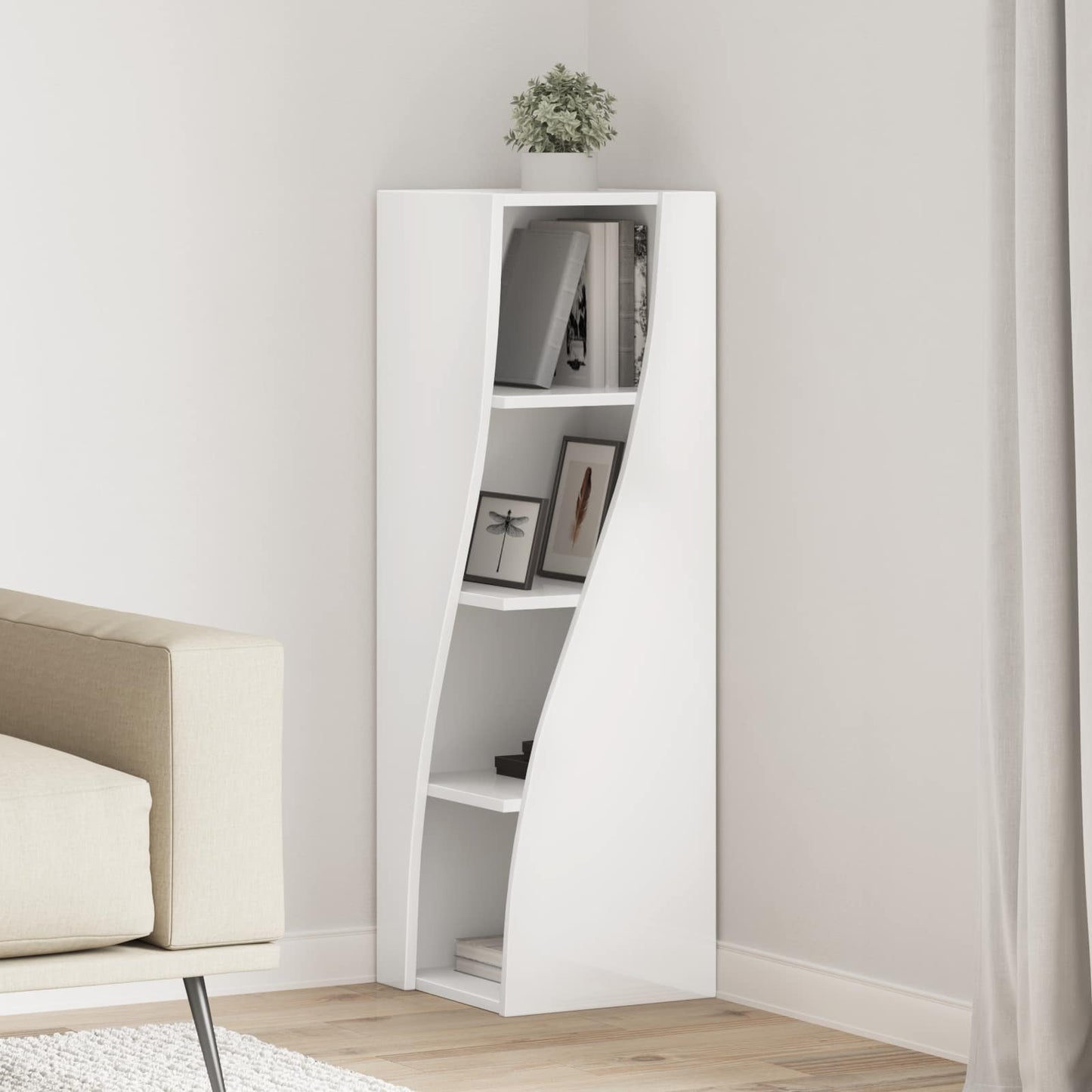 Mobile angolare 32x32x102cm Legno ingegnerizzato