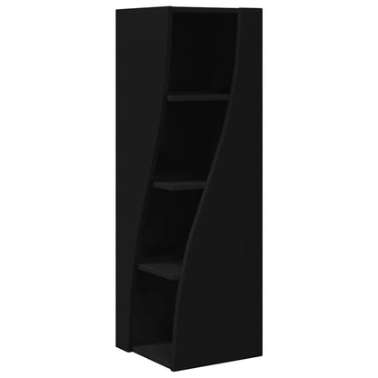 Mobile angolare Nero 32x32x102cm Legno multistrato | homemem39