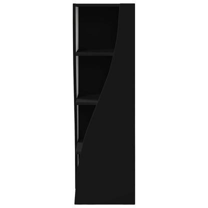 Mobile angolare Nero 32x32x102cm Legno multistrato | homemem39