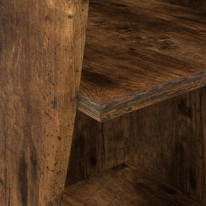 Mobile angolare Rovere fumé 32x32x102cm Legno multistrato | homemem39