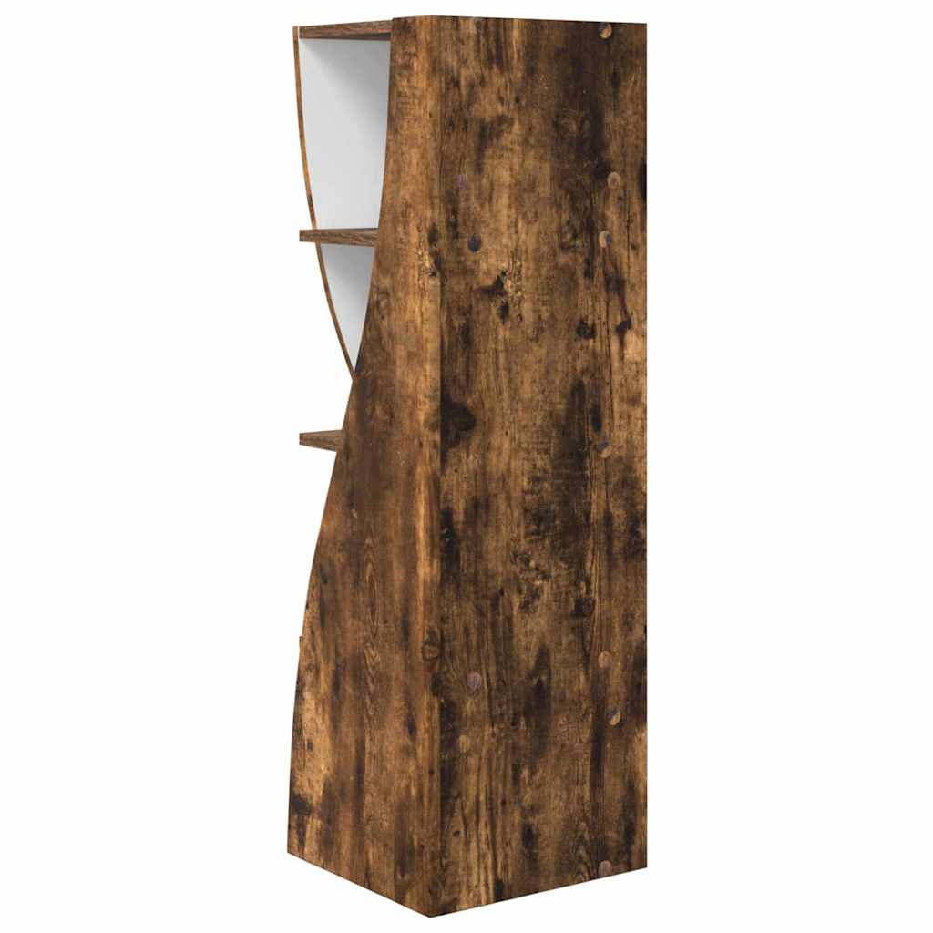 Mobile angolare Rovere fumé 32x32x102cm Legno multistrato | homemem39