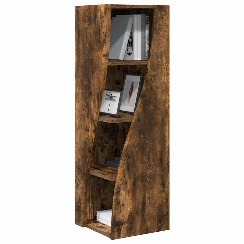 Mobile angolare Rovere fumé 32x32x102cm Legno multistrato | homemem39