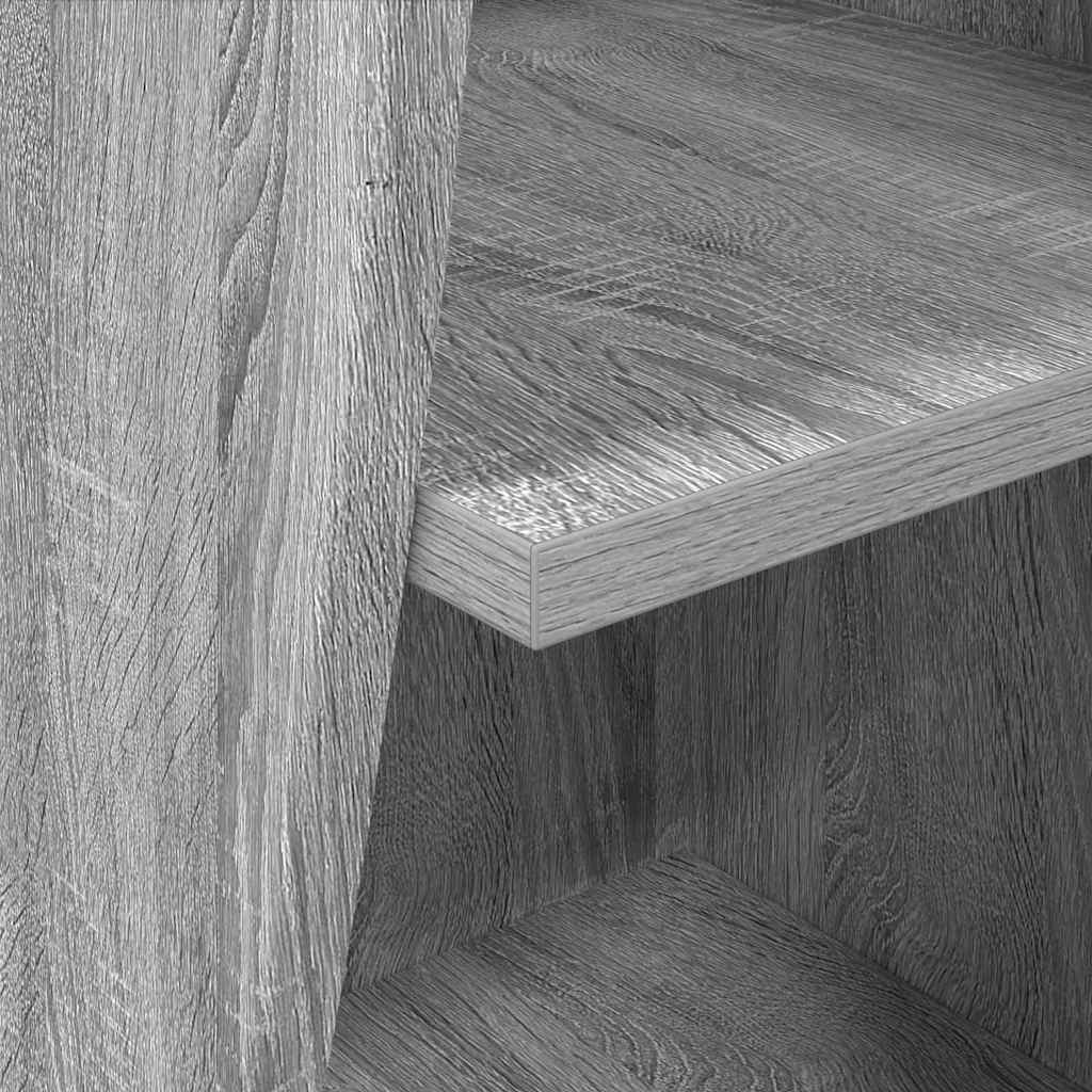 Mobile angolare Grigio Sonoma 32x32x102cm Legno multistrato | homemem39