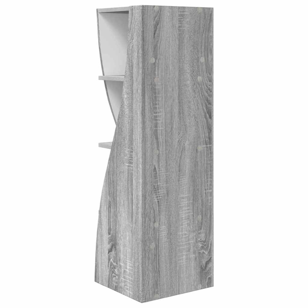 Mobile angolare Grigio Sonoma 32x32x102cm Legno multistrato | homemem39